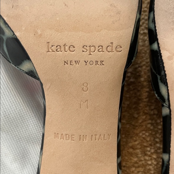 Kate Spade Black and Pink Patterned Heels - Picture 2 of 7